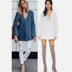 Free People Denim Tunic Dress, XS
